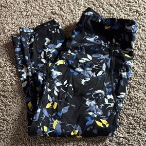 Floral Black Leggings